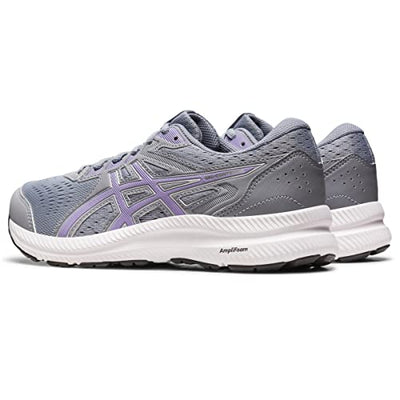 ASICS Women's Gel-Contend 8 Running Shoes, 11.5, Sheet Rock/Digital Violet