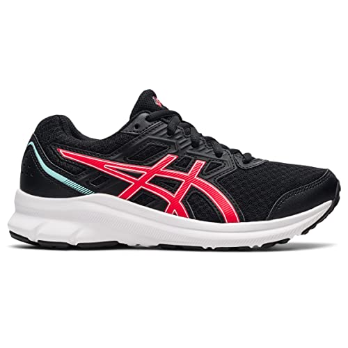 ASICS Girl's Jolt 3 GS (Little Kid/Big Kid) Black/Electric Red 7 Big Kid M