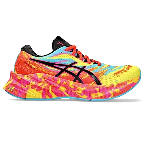 ASICS Women's NOVABLAST 3 Shoes, 11.5, Aquarium/Vibrant Yellow