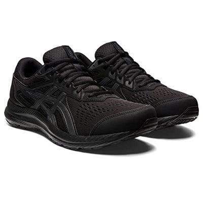 ASICS Men's Gel-Contend 8 Running Shoes, 12.5, Black/Carrier Grey