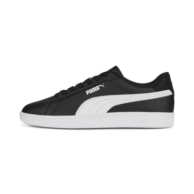 PUMA Mens Smash 3.0 Leather Sneaker, Mens Black Mens White, 8