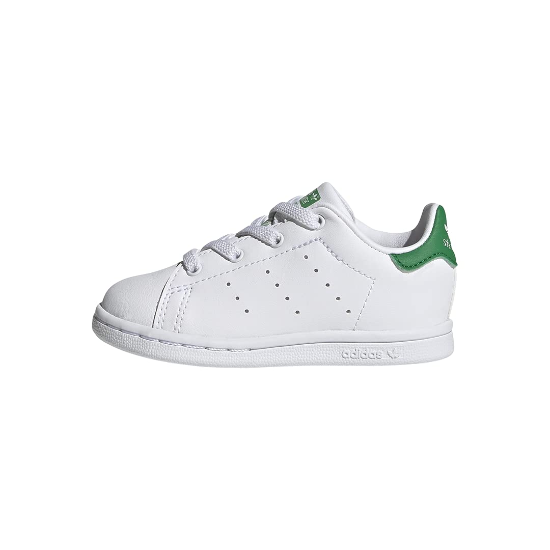 adidas Stan Smith (End Plastic Waste) Sneaker, Core White/White/Green, 1 US Unisex Little Kid