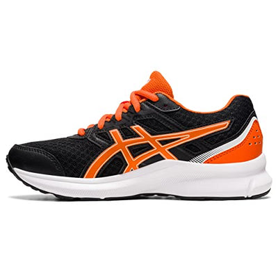 ASICS Kid's JOLT 3 Grade School Running Shoe, 6.5, Black/Marigold Orange