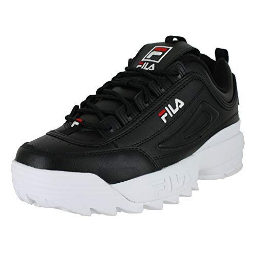 Fila Mens Disruptor II Premium Leather Logo Sneakers