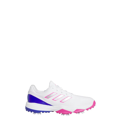 adidas Youth ZG23 Golf Shoes, Footwear White/Lucid Fuchsia/Lucid Blue, 6.5 Kids