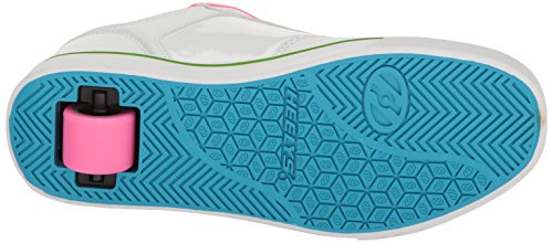 Heelys Unisex-Child Motion Plus Sneaker, White/Rainbow, 7 M US Big Kid