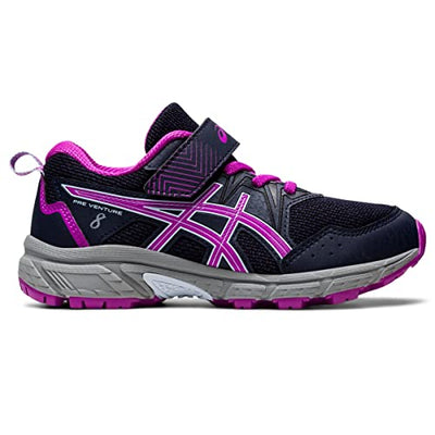 ASICS Kid's PRE Venture 8 Pre-School Running Shoes, 2.5, Midnight/Orchid