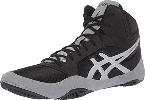 ASICS Men's Snapdown 2 Wrestling Shoes, Black/Silver, 6 W US