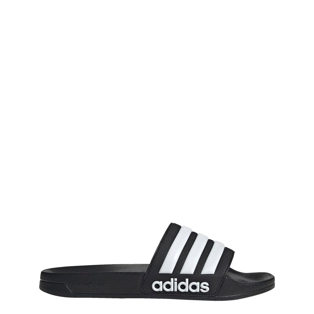 adidas Adult Adilette Shower Core Black/White/Core Black 9