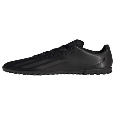 adidas X Crazyfast.4 Turf Sneaker, Core Black/Core Black/Core Black, 4 US Unisex Big Kid