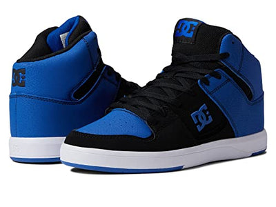 DC Mens Cure Casual High-Top Skate Shoes Sneakers Royal/Black 1 10.5 D - Medium