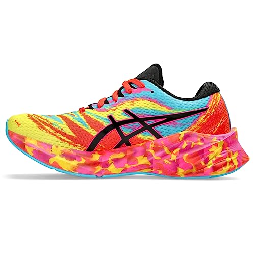 ASICS Women's NOVABLAST 3 Shoes, 11.5, Aquarium/Vibrant Yellow