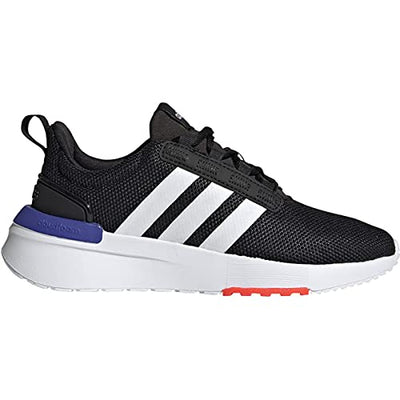 adidas Unisex-Child Racer TR21 Running Shoe, Black/White/Sonic Ink, 7 Big Kid