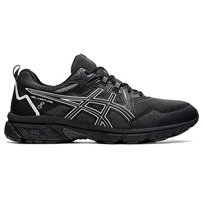 ASICS Men's Gel-Venture 8 Running Shoes, 12, Black/White