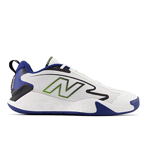 New Balance Men's Fresh Foam X Ct-Rally Tennis Shoe, White/Navy, 10.5