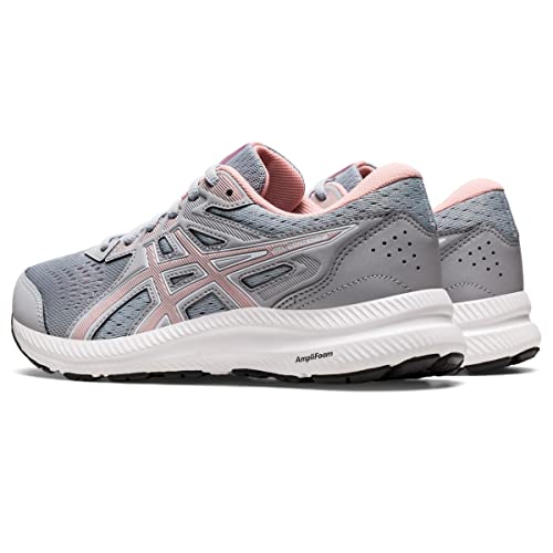 ASICS Women's Gel-Contend 8 Running Shoes, 5, Piedmont Grey/Frosted Rose