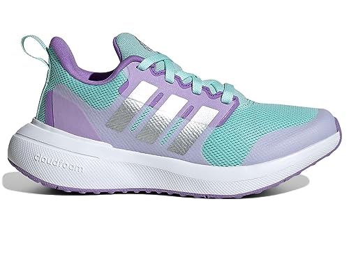 adidas Girl's Fortarun 2.0 (Little Kid/Big Kid) Semi Flash Aqua/Silver Metallic/Orchid Fusion 1 Little Kid M