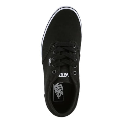 Vans Men's Atwood Sneaker, Canvas Black/White, 8 M US