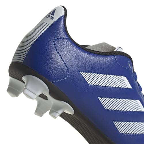 adidas unisex child Goletto Viii Firm Ground Soccer Shoe, Team Royal Blue/White/Core Black, 10 Toddler US