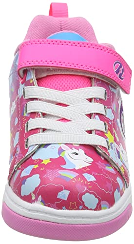 HEELYS Girl's Dual Up x2 (Little Kid/Big Kid) Neon Pink/Cyan/Purple 3 Little Kid M