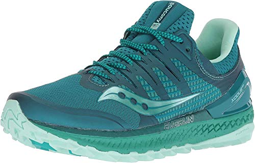 Saucony Women's Xodus ISO 3 Sneaker, green/aqua, 10.5 M US