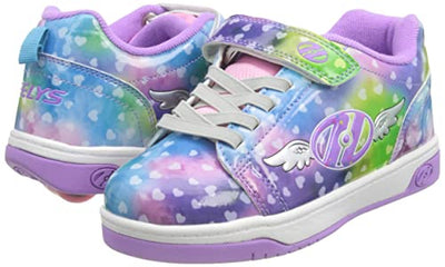 HEELYS Girl's Dual Up X2 (Little Kid/Big Kid/Adult) Purple/Rainbow Wings 2 Little Kid M