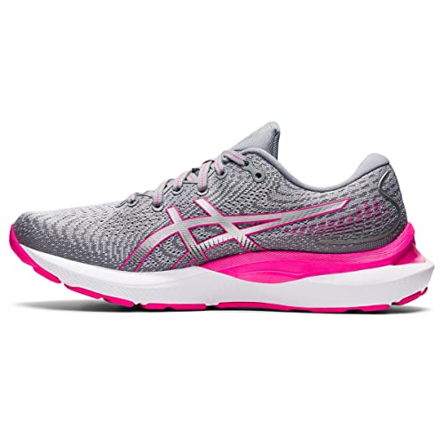 ASICS Women's Gel-Cumulus 24 Running Shoes, 5, Sheet Rock/Pink GLO