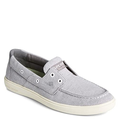 Sperry Men's Outer Banks 2-Eye Boat Shoe, Washed Grey, 8