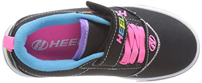 HEELYS Girl's Pro 20 X2 (Little Kid/Big Kid) Black/Rainbow Multi 12 Little Kid M