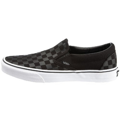 Vans Classic Slip-On Core Classics (Checkerboard) Black/Black Men's 14