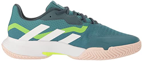 adidas Women's Court Jam Control Sneaker, Arctic Fusion/White/Lucid Lemon, 8