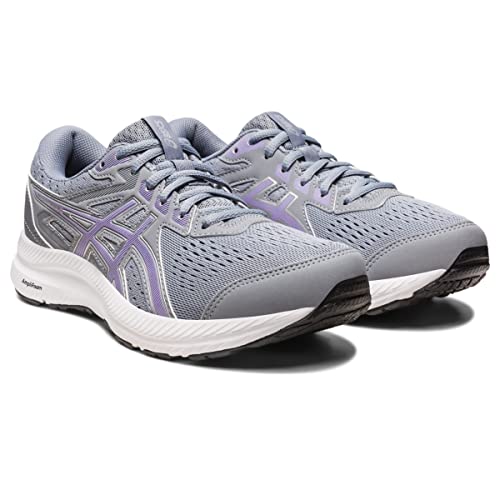 ASICS Women's Gel-Contend 8 Running Shoes, 11.5, Sheet Rock/Digital Violet