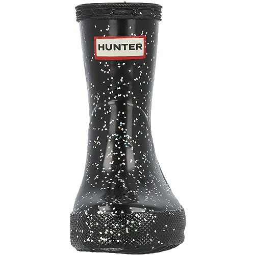 Hunter Boots Infant's First Classic Giant Glitter Rain Boot Black 8 Medium US