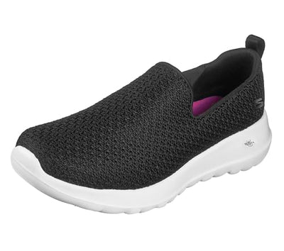 Skechers Women's Go Walk Joy Sneaker, Black/White, 7