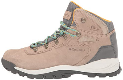 Columbia Women’s Newton Ridge Plus Waterproof Amped Hiking Boot, Waterproof Leather, Oxford Tan/Dusty Green, 10