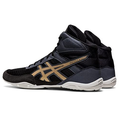 ASICS Men's Matflex 6 Wrestling Shoes, 14, Black/Champagne