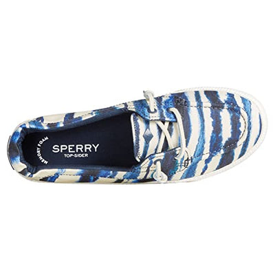 Sperry Women's Lounge Away 2 Tie-Dye Navy Boat Shoe 10 M US