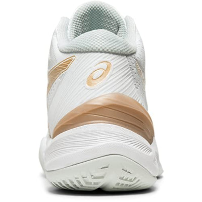 ASICS Women's Sky Elite FF MT Volleyball Shoe - White/Frosted Almond, 13