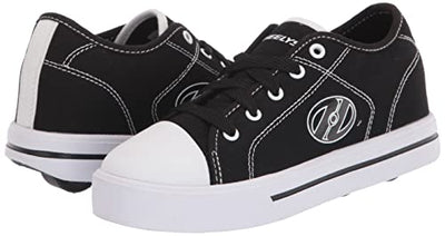 HEELYS Classic X2 (Little Kid/Big Kid/Adult) Black/White 4 Big Kid, 4 Men's, 5 Women's M