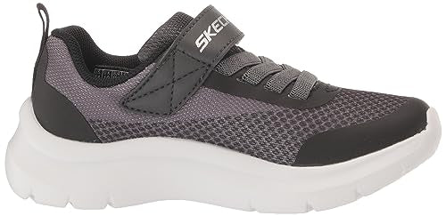 Skechers Boy's Skech Fast-Solar-Squad Sneaker, Charcoal/Black, 1.5 Little Kid