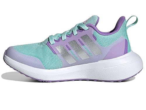 adidas Girl's Fortarun 2.0 (Little Kid/Big Kid) Semi Flash Aqua/Silver Metallic/Orchid Fusion 1 Little Kid M