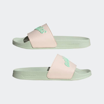 adidas Women's Adilette Slide 6 Wonder Quartz/Pulse Mint/Linen Green