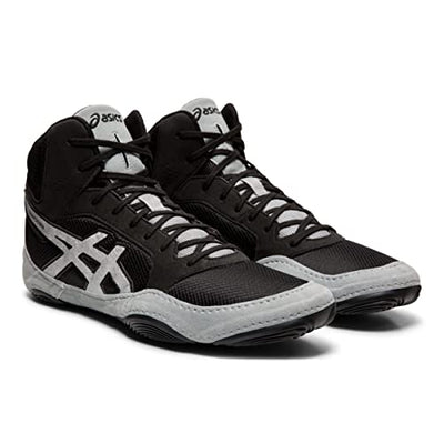 ASICS Men's Snapdown 2 Wrestling Shoes, Black/Silver, 6 W US