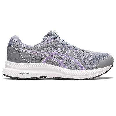 ASICS Women's Gel-Contend 8 Running Shoes, 11.5, Sheet Rock/Digital Violet