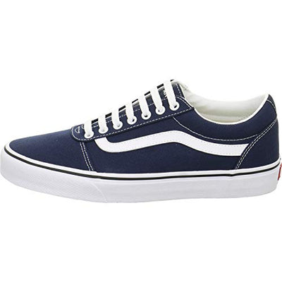 Vans Men's Ward Sneaker, Blue ((Canvas) Dress Blues/White Jy3), 13