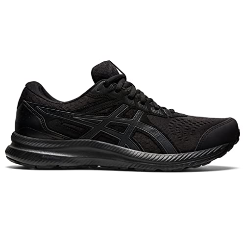 ASICS Men's Gel-Contend 8 Running Shoes, 12.5, Black/Carrier Grey