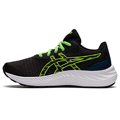 ASICS Kid's Gel-Excite 9 Grade School Running Shoe, 3.5, Black/Hazard Green