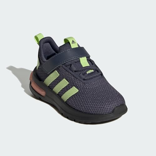 adidas unisex-child Racer TR23 Shadow Navy/Pulse Lime/Core Black 4.5