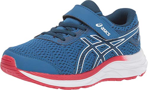 ASICS Kid's Pre-Excite 6 Pre-School Running Shoes, 1, Lake Drive/Midnight