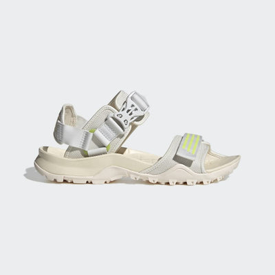 adidas Unisex Terrex Cyprex Ultra DLX Sandals, Wonder White/Pulse Lime/Crystal White, 12 US Men